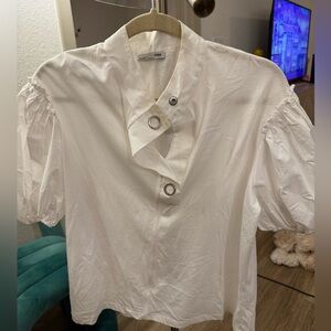 Zara white small blouse